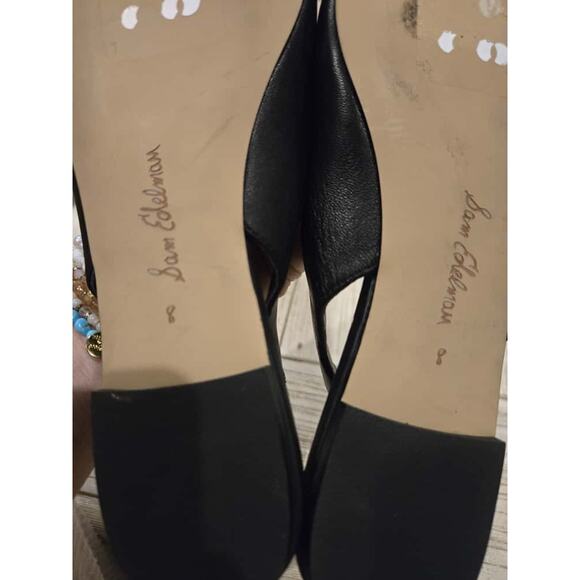 Sam Edelman Women's Whitney Black Pointed Toe Slingback Flats Size 6.5 - Picture 7 of 7